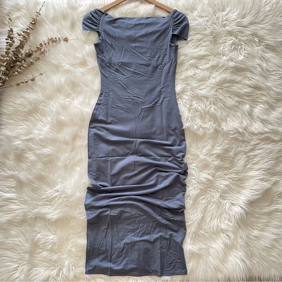 Reformation Dress NWT Jamen Knit MIDI Dress in Flint Size XS - Picture 11 of 11